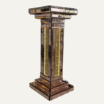 Pedestal de Lujo Gold Rose con Cristales y Luz LED