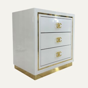 Buró Modelo Doble C – Elegante de Lujo con Acabado en Alto Brillo