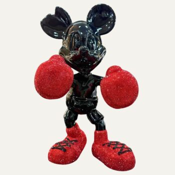 Figura Decorativa de Mickey Mouse Boxeador Rojo Edición Exclusiva