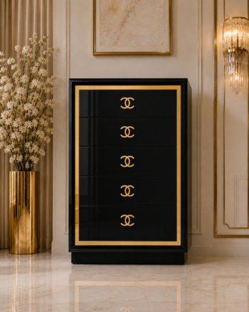 Cajonera Luxury Alto Brillo Estilo Doble C