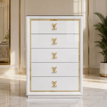 Cajonera Luxury Alto Brillo Estilo LV