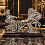 Escultura Decorativa Auriga Imperial Plata