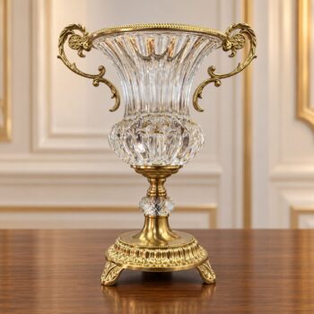 Jarrón Imperial de Cristal Checo